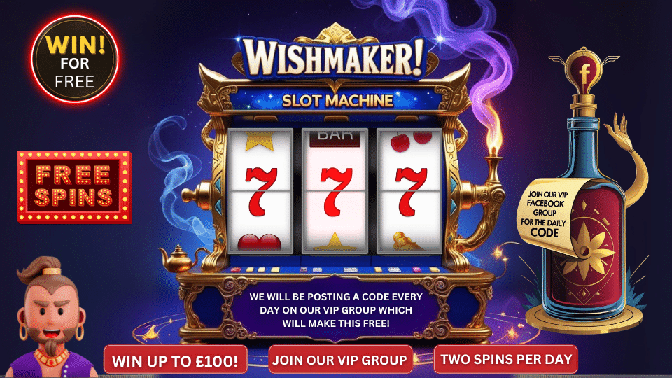 WISHMAKER!🧞 TWO FREE SPINS PER DAY – VIP GROUP (OCT 2025)