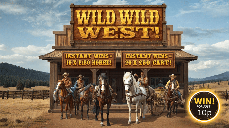 🤠🌵 WILD WILD WEST 🌵🤠10 x £150 🐎 20 x £50 🛒100 END PRIZE 💰