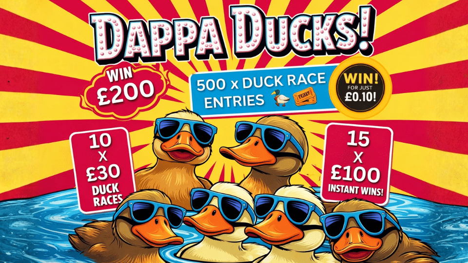 Dappa Ducks 🦆💦 £200 End Prize + 10x £30 LIVE Races 🏁 + 15x £100 Instants 💰