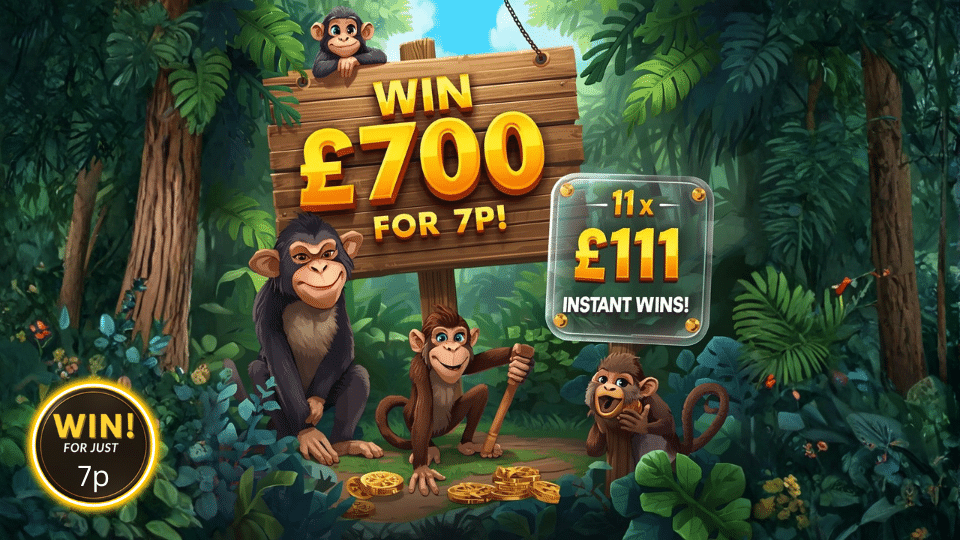 WIN £700 FOR ONLY 7P! 😮💷 + 11 X £111 CASH INSTANT WINS TO FIND! 💷