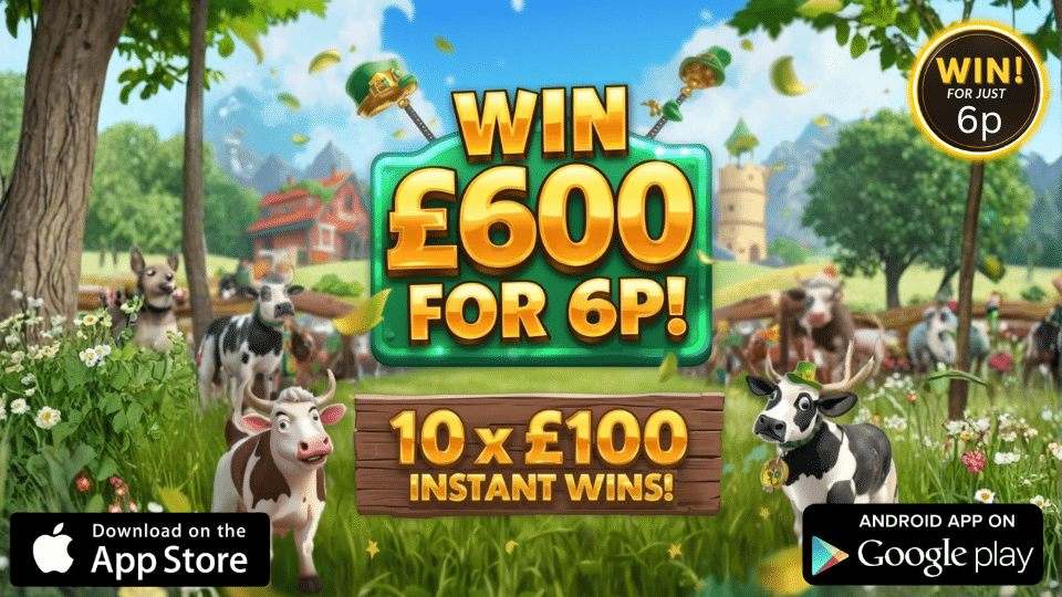 💷 Win £600 End Prize for 6p 💷 10 x £100 Cash Instant Wins Up for Grabs ⚡